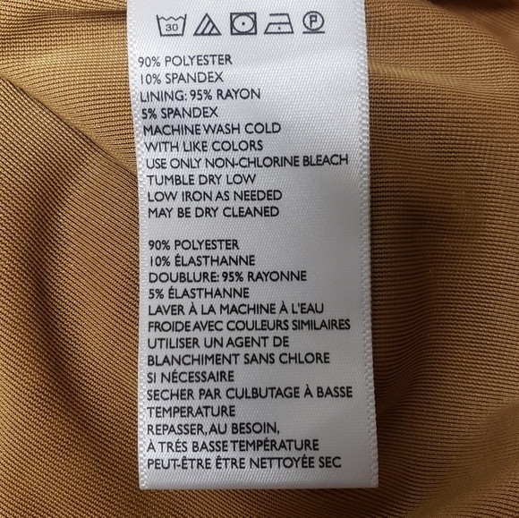 Urban Outfitters Gold Velvet Style Dress - Picture 5 of 7